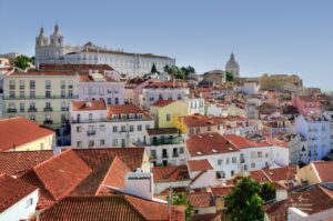 alfama, lisbon, colors